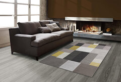 MEY HOME Tepih sa crnim i oker detaljima 3D CS-32 sivi