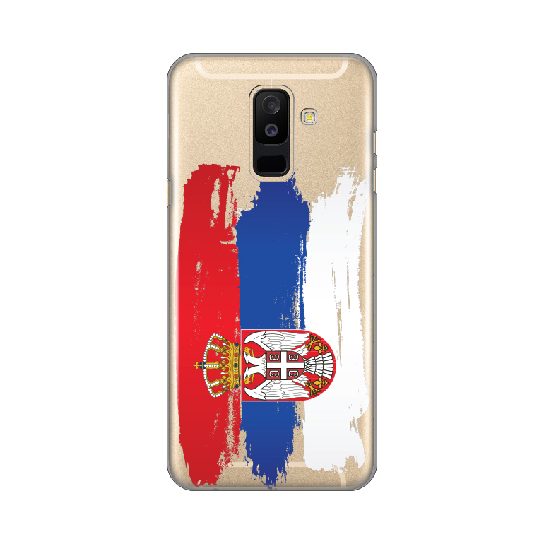 Maska Silikonska print skin za Samsung A605G Galaxy A6 Plus Serbian Splash Flag