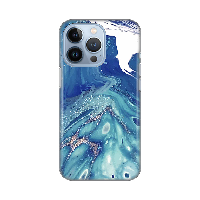 TELEMPIRE Silikonska maska za telefon iPhone 13 Pro 6.1 Blue Marble plava