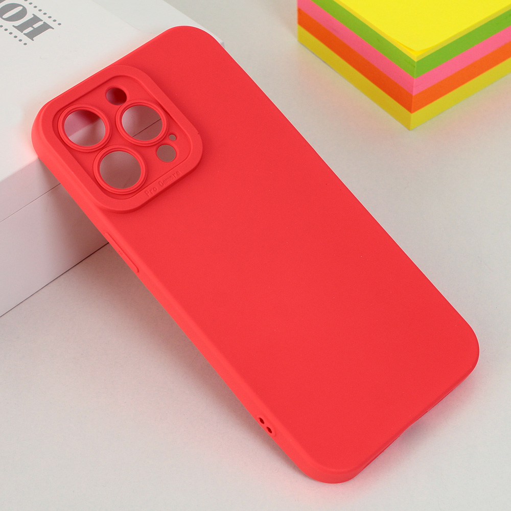 TERACELL Maska za iPhone Pro Max 6.7 Silikon color crvena