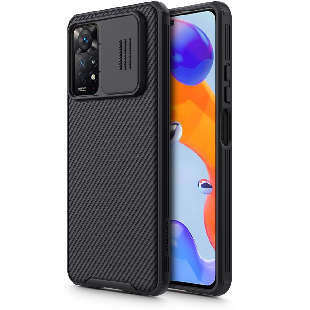 NILLKIN Maska za telefon CamShield Pro za Xiaomi Note 11 Pro 4G/5G crna