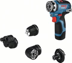 Bosch Akumulatorska bušilica-odvrtač GSR 12V-35 FC + 4-delni set nastavaka L-Boxx bez baterije i punjača 06019H3003