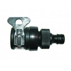 Top Garden Adapter za crevo, 1/2"-3/4", Crni