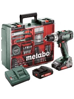 Metabo BS 18 L Aku bušilica-zavrtač sa setom pribora, 18V, 2x2Ah, Zelena