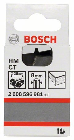BOSCH Čeona glodala za klap šarke, tvrdi metal 2608596981, 35 x 56 mm, d 8 mm