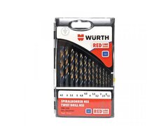 WURTH Spiralna burgija, RED LINE, HSS 1,5-6,5mm, 13 komada