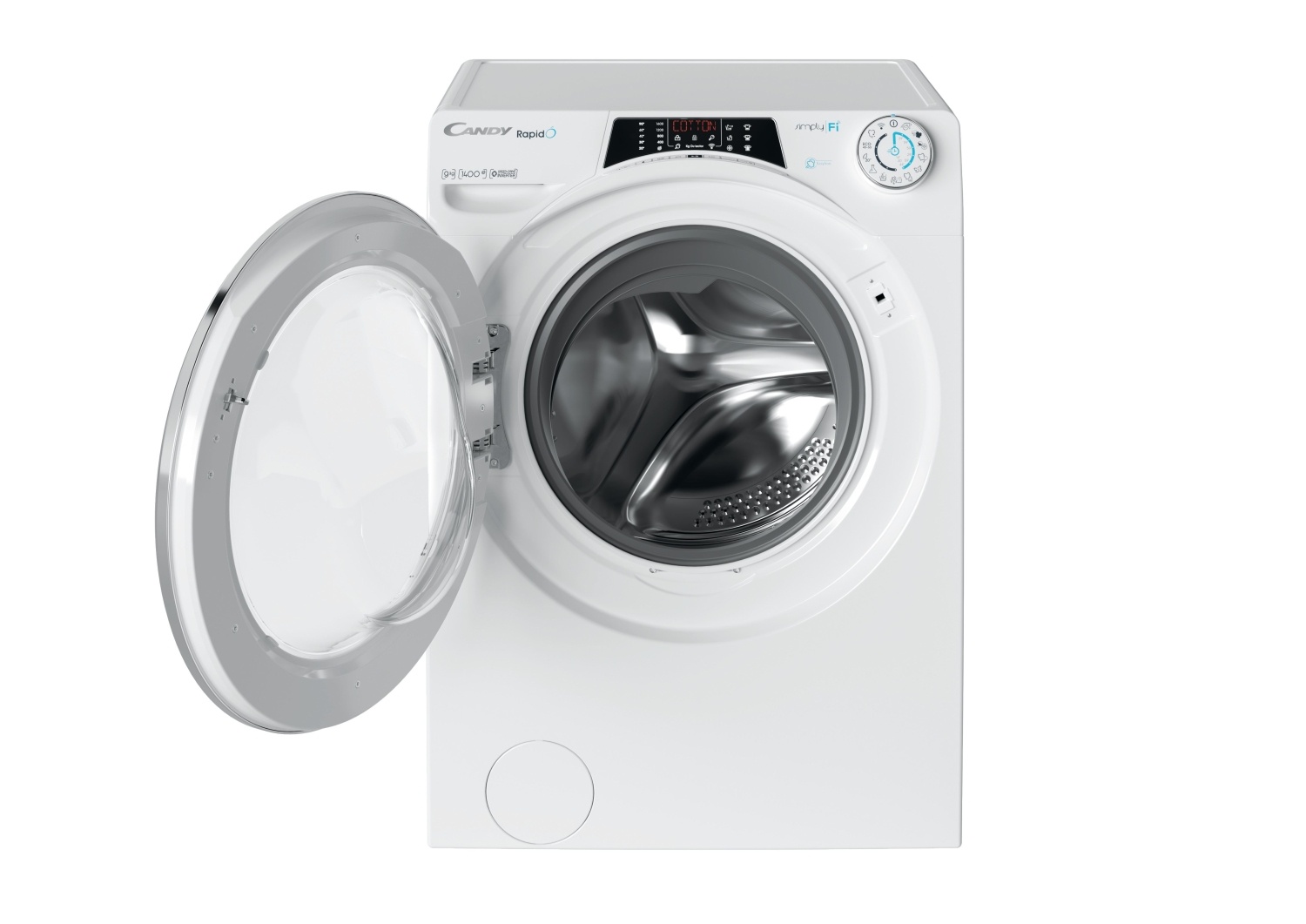 CANDY RO 1496DWMCE/1-S Rapid'O Mašina za pranje veša, 9kg, 1400 obrt/min, 9 Brzih Programa, Bela