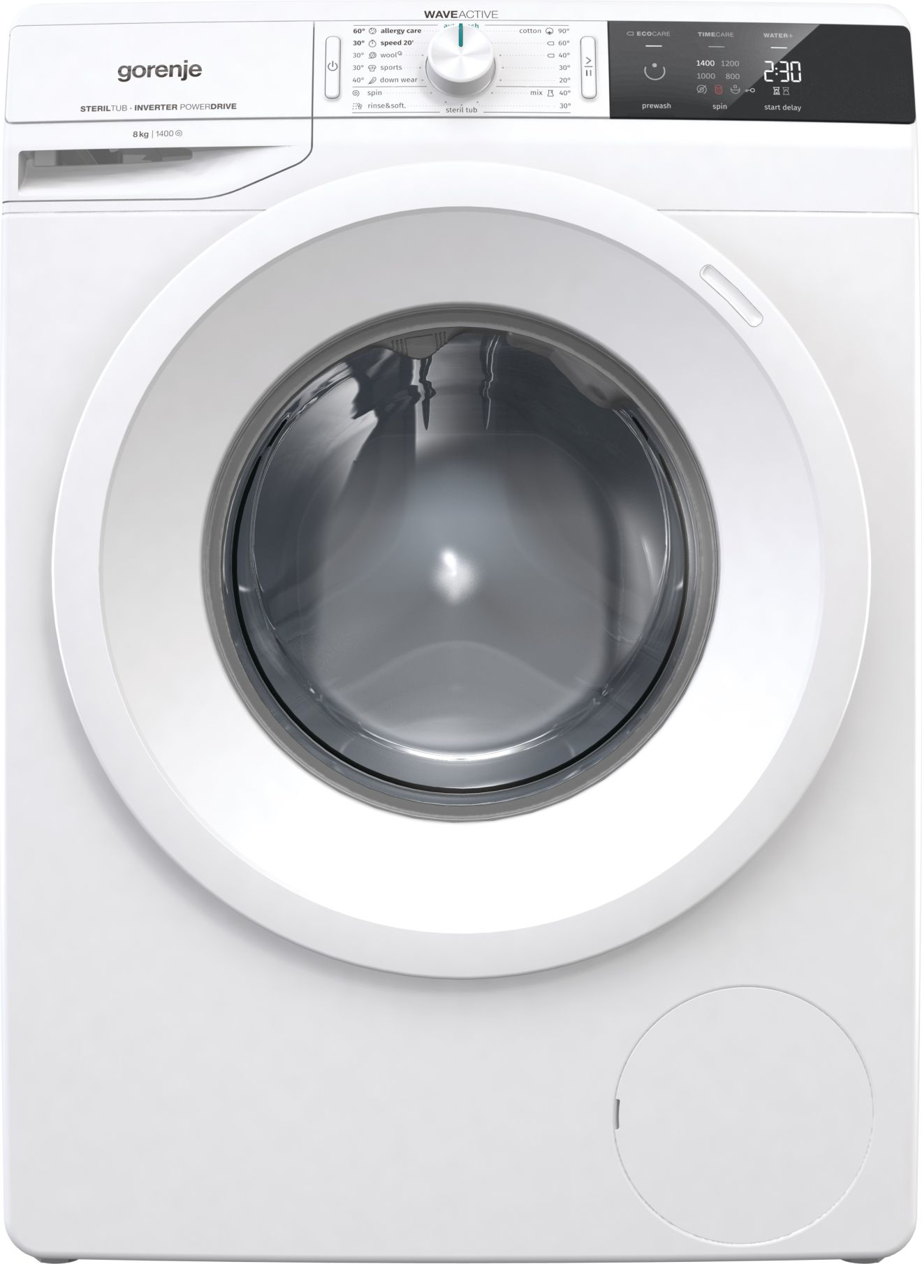 Gorenje WEI843 mašina za pranje veša Slobodnostojeći Prednje punjenje 8 kg 1400 RPM Belo