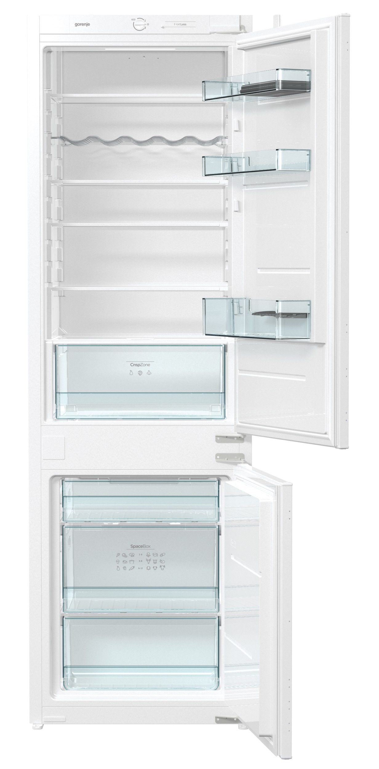 Gorenje RKI4181E1 kombinovani frižider i zamrzivač Ugrađeno 260 L Belo