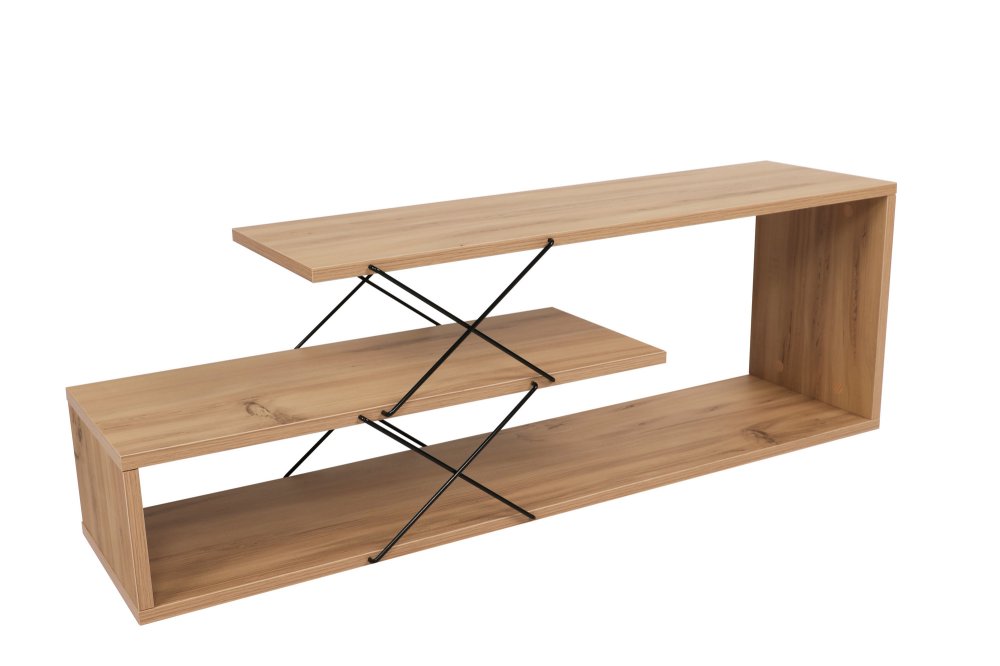 HANAH HOME TV polica Zigzag Oak