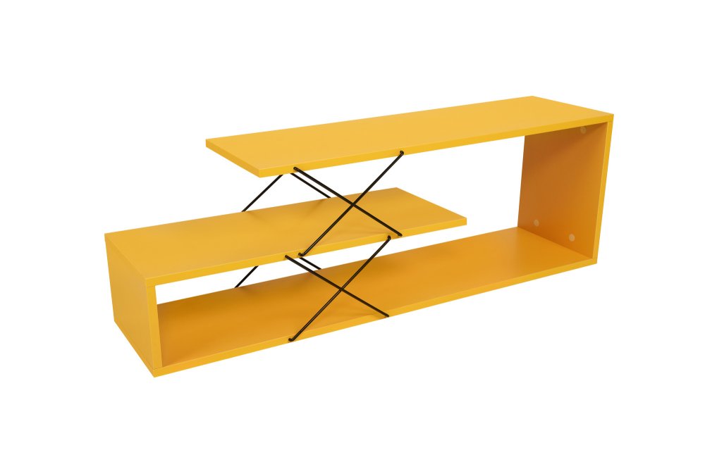 HANAH HOME TV polica Zigzag Yellow