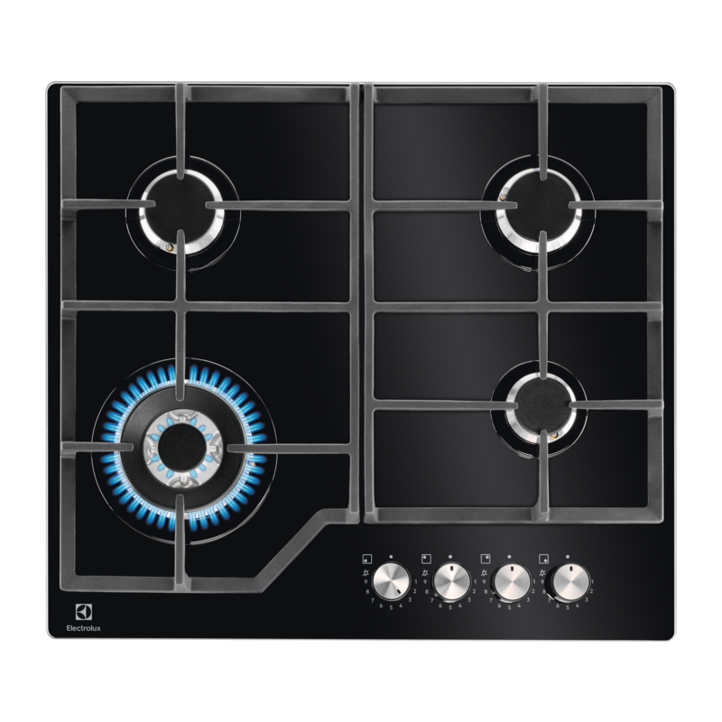 Electrolux KGG64362K Samostalna staklena plinska ploča, 60cm, Crna