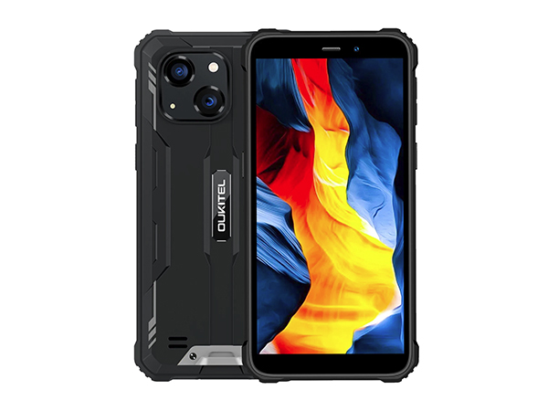 OUKITEL Smart phone 4G/Rugged IP68 & IP69K/Helio22/Quad-Core/5.93" HD /32GB/4GB/20MP+ 5MP/6300mAh/Android12 crni