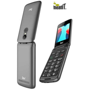 MeanIT Sebior Flip XXL sivi mobilni telefon Dual sim