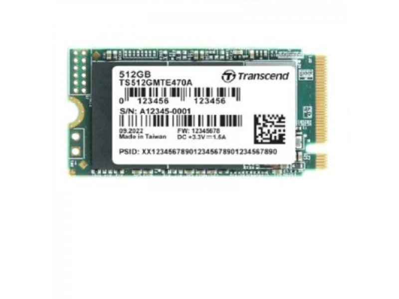 TRANSCEND 512GB M.2 2242 (TS512GMTE470A) PCIe Gen3x4 NVMe SSD disk