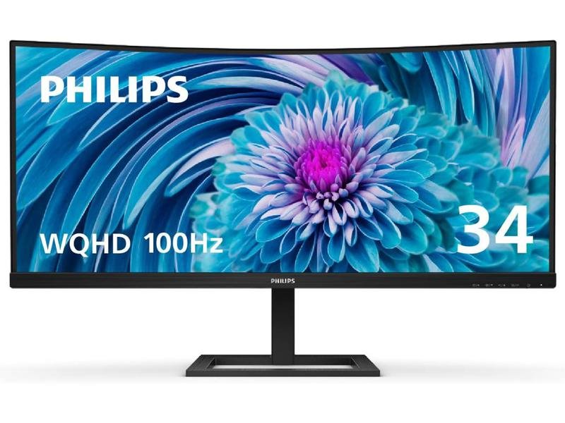 PHILIPS 346E2CUAE/00 UltraWide QHD 100Hz USB-C AMD FreeSync Premium Curved