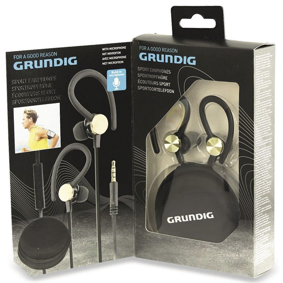 GRUNDIG Sportske slušalice 28894 + mik Silver