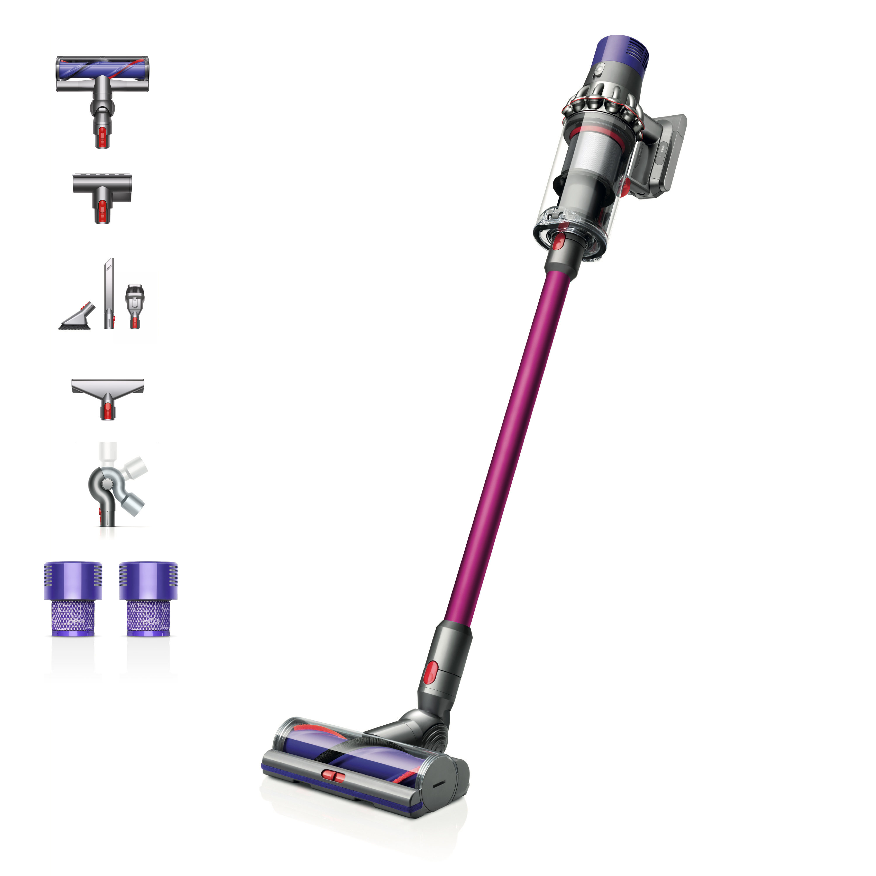 Dyson SV12 V10 Animal Extra Bez kesa Nikl, Ljubičasto
