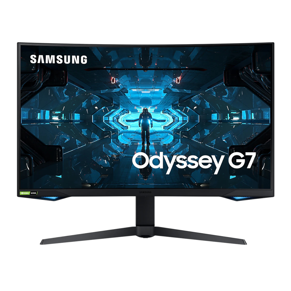 SAMSUNG Gaming monitor LC32G75TQSPXEN 32"/VA/2560x1440/240Hz/1ms GtG/HDMI,DPx2,USB/G-sync/Pivot crni