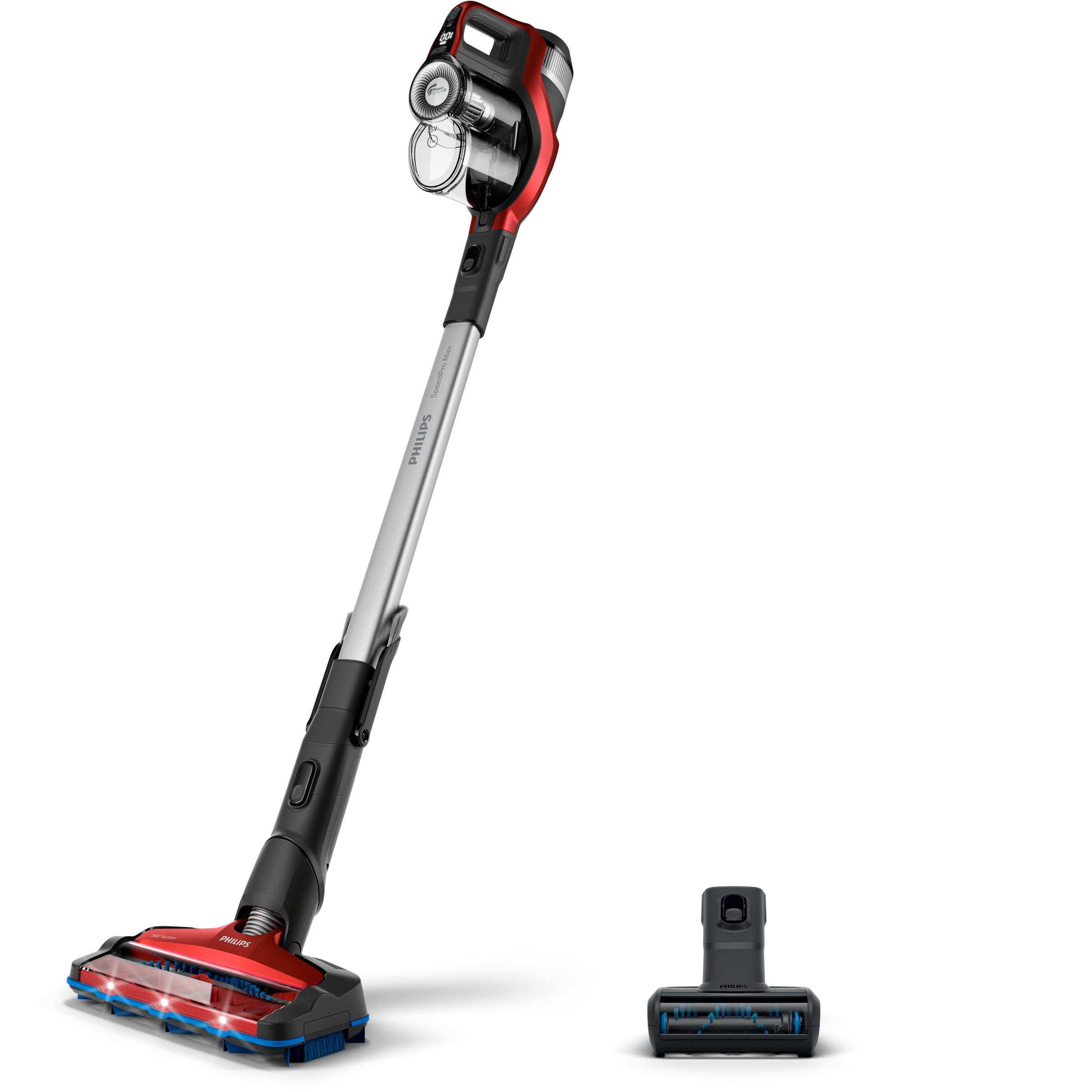 Philips SpeedPro Max XC7043/01 štapni usisivač i električna metla Bez kesa 0,6 L Crveno