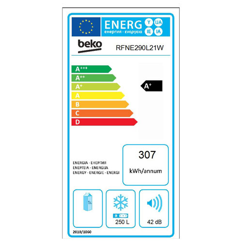 Beko RFNE 290 L21 W Zamrzivač