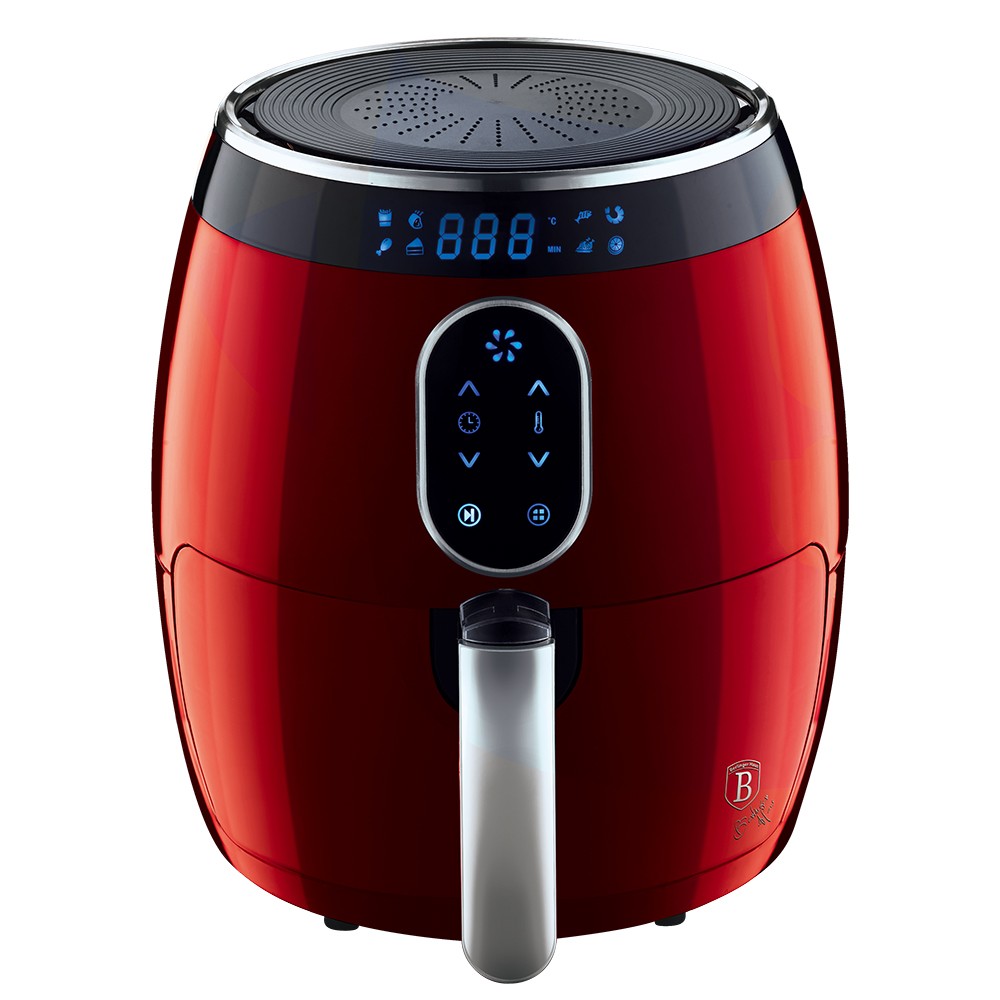 BERLINGER HAUS Digitalna friteza Dry fry 2.6l BURGUNDY METALLIC LINE BH-9168 bordo