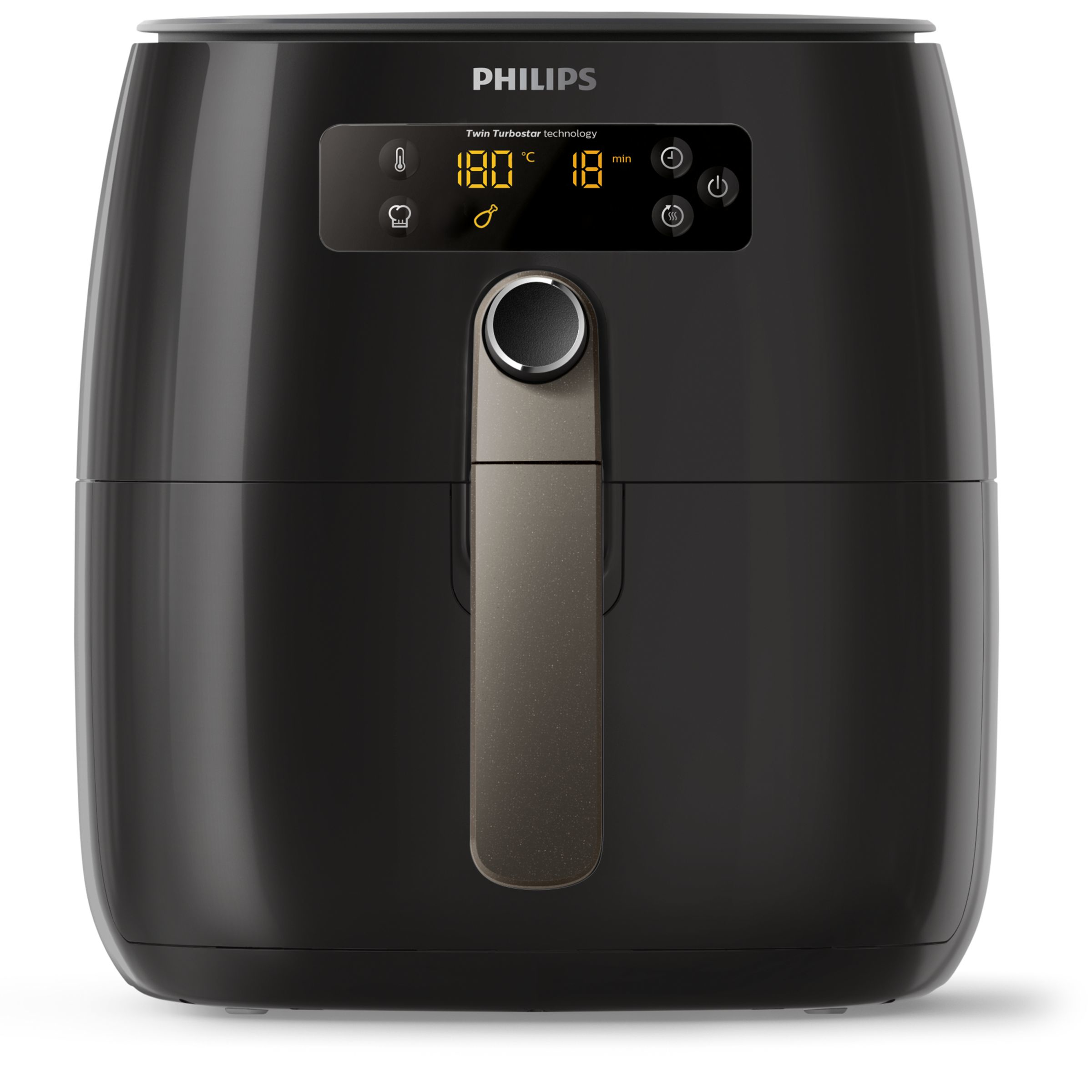 Philips Avance Collection HD9742/93 friteza Jedan 0,8 L Samostalno 1500 W Friteza na vruć vazduh Crno