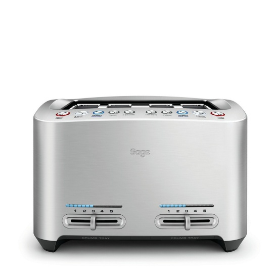 Sage BTA845UK toster 4 kriške 1900 W Nerđajuči čelik
