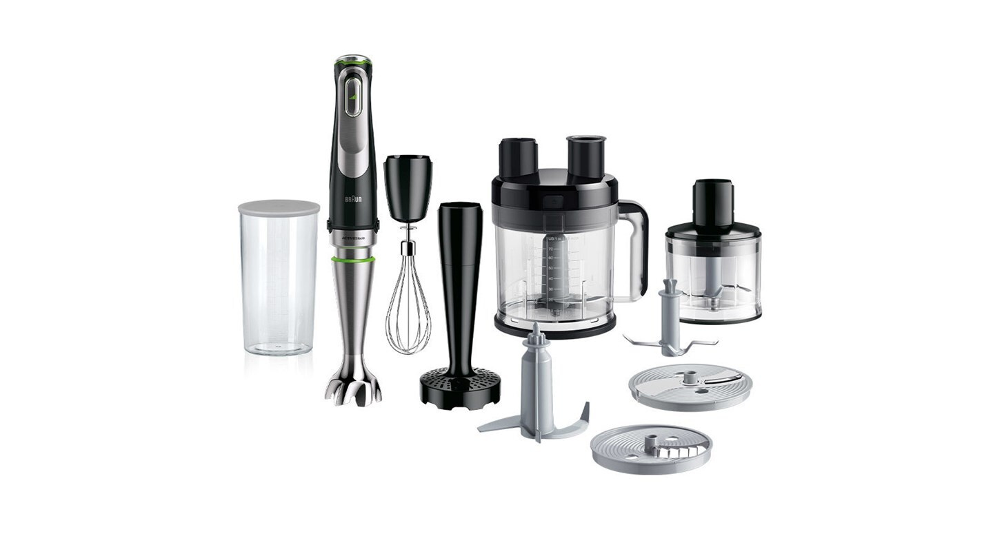 Braun MultiQuick 9 MQ 9187XLI 0,6 L Štapni mikser 1200 W Crno, Nerđajuči čelik