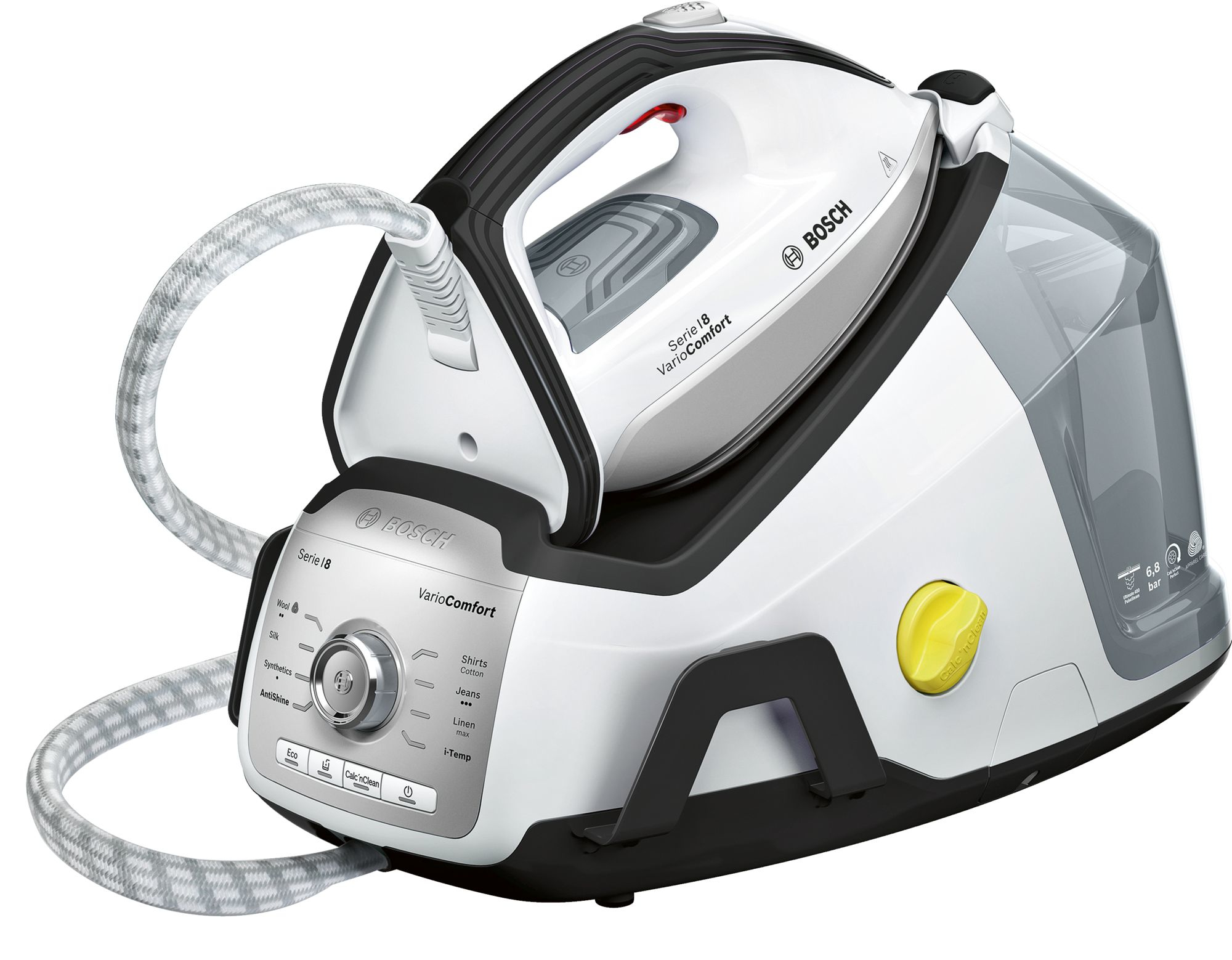 Bosch Serie 8 TDS8030GB parna stanica za peglu 2400 W 1,8 L Grejna ploča Ceranium Glissée Pro Crno, Belo
