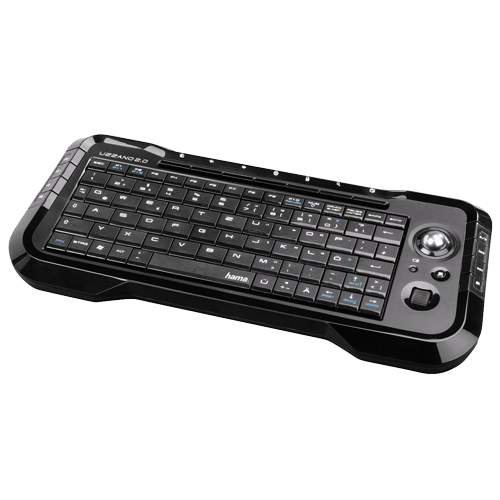 Hama Uzzano 2.0 US Žična tastatura Crna