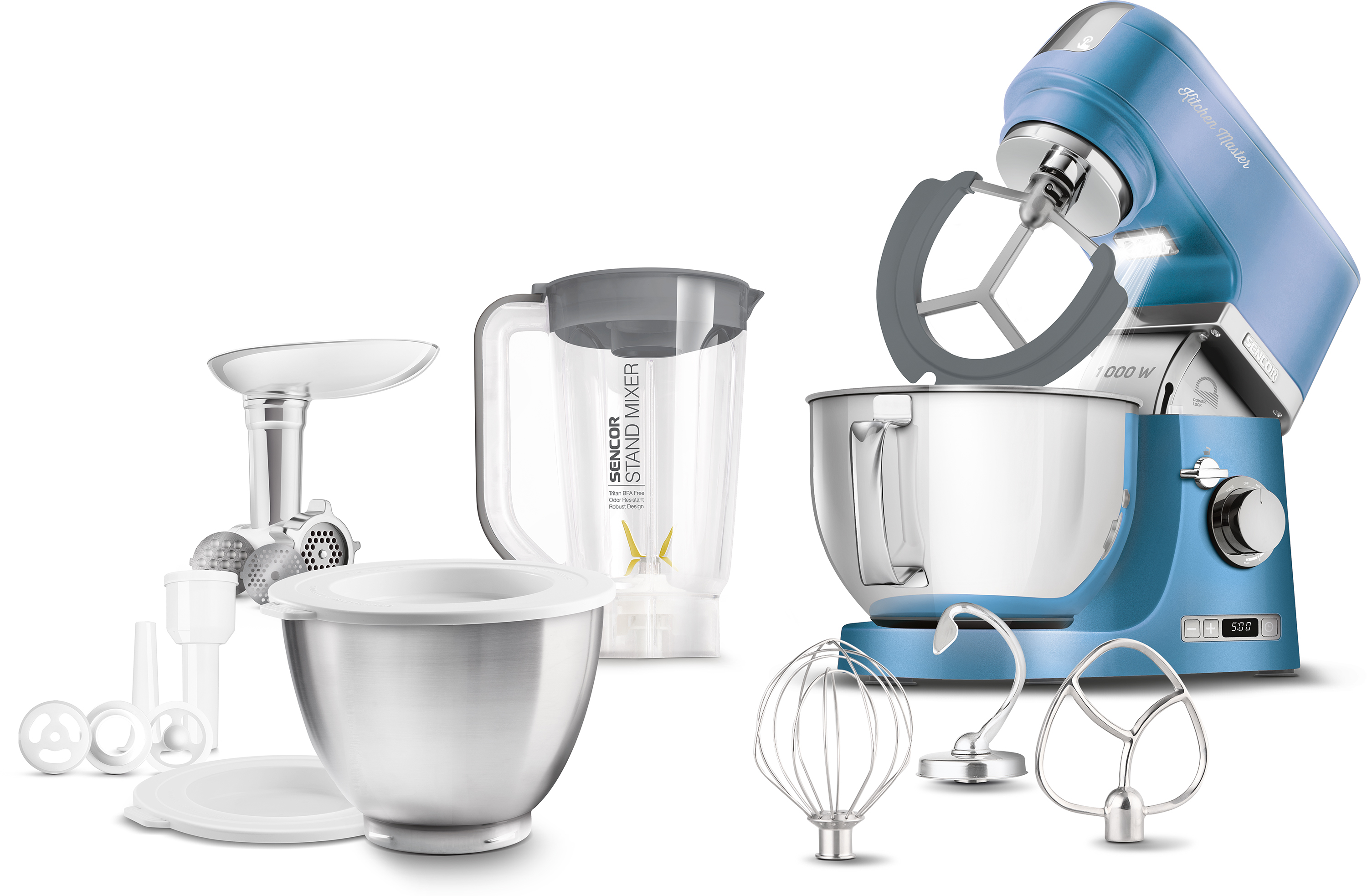 Sencor STM 7872BL multipraktik 1000 W 4,5 L Plavo, Nerđajuči čelik