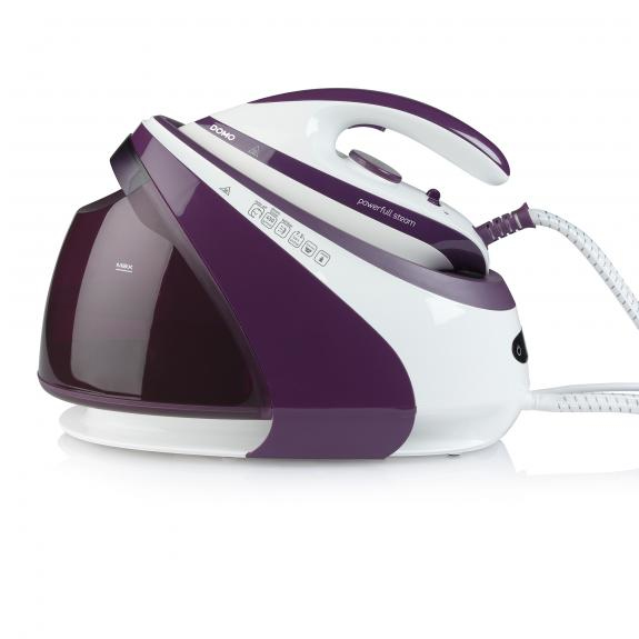 Domo DO7110S parna stanica za peglu 3000 W 1,8 L Keramička grejna ploča Bordo, Belo