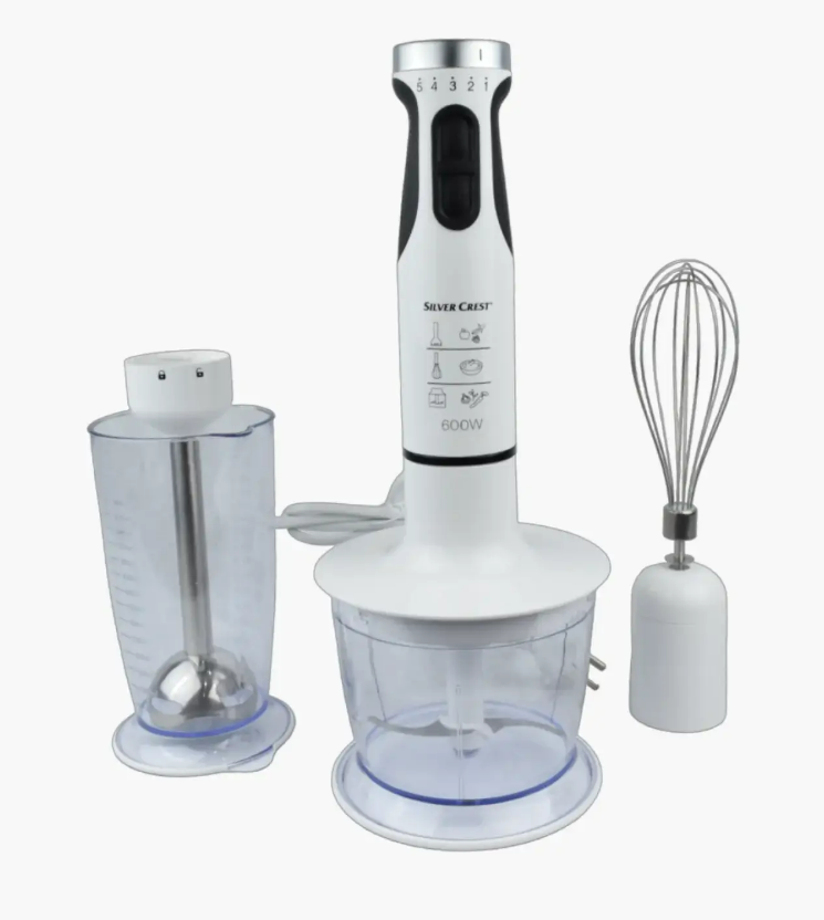 SILVERCREST Štapni mikser 3U1 beli