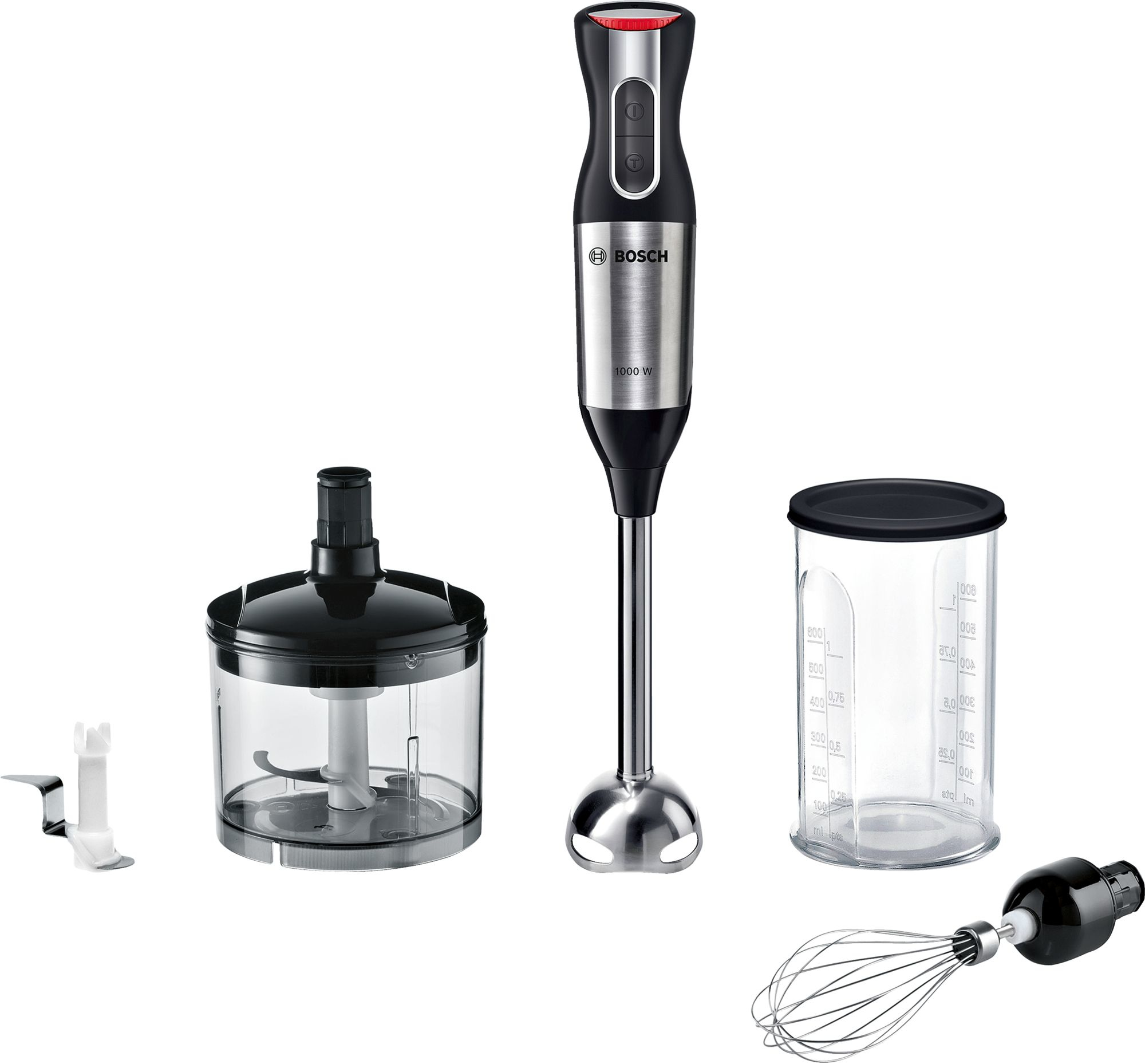 Bosch MS64M6170 mikser Ručni mikser 1000 W Crno, Nerđajuči čelik