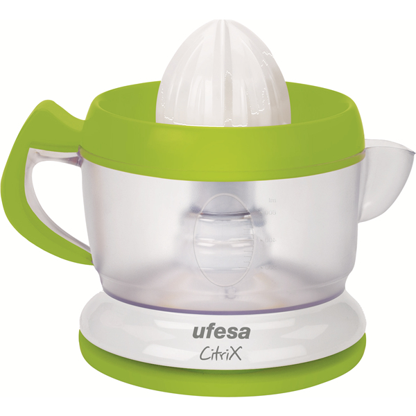 Ufesa EX4938 activa električna cediljka za citrusno voće 0,6 L 40 W Zeleno, Belo