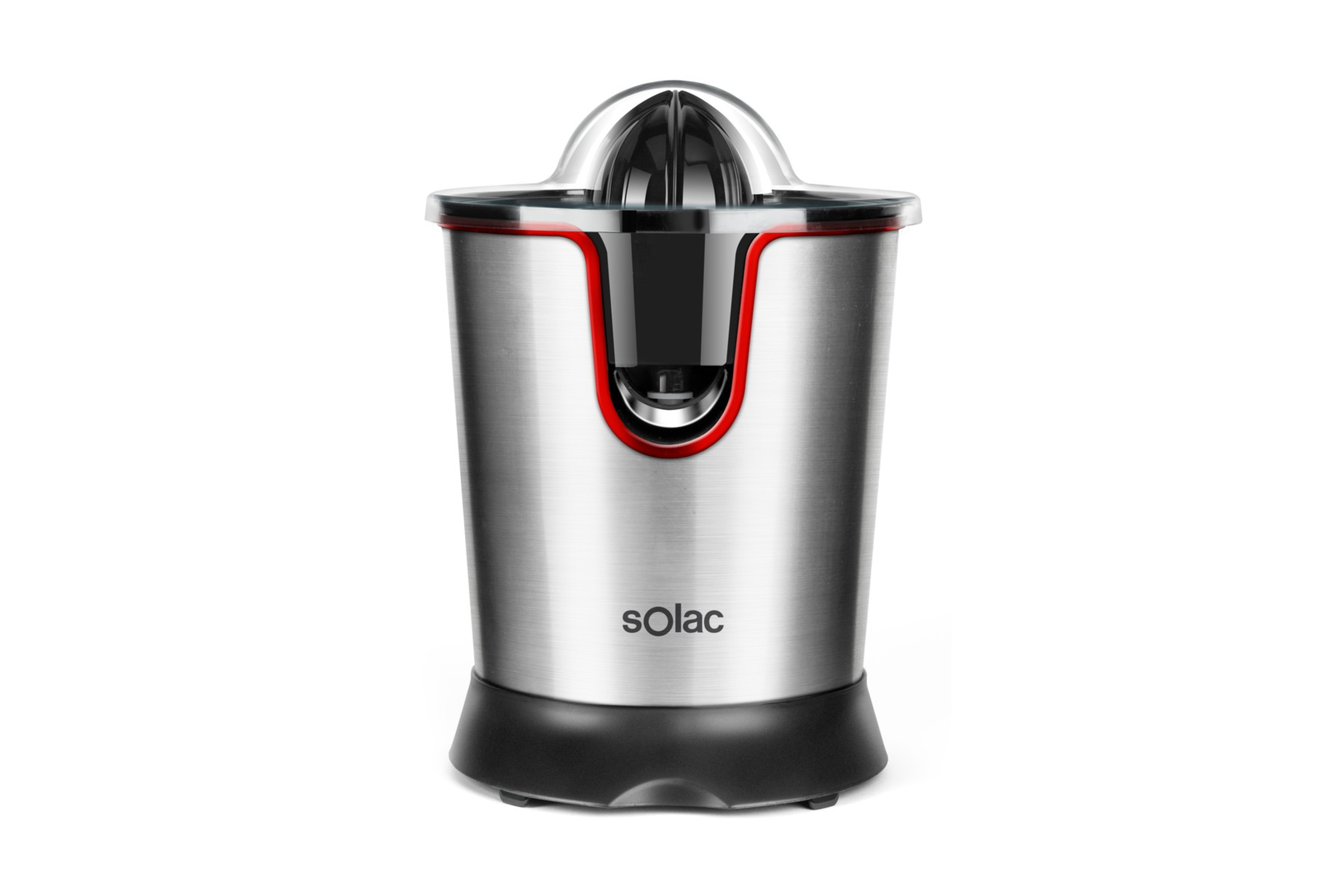 Solac Stillo 300 električna cediljka za citrusno voće 0,65 L 300 W Crveno, Čelik