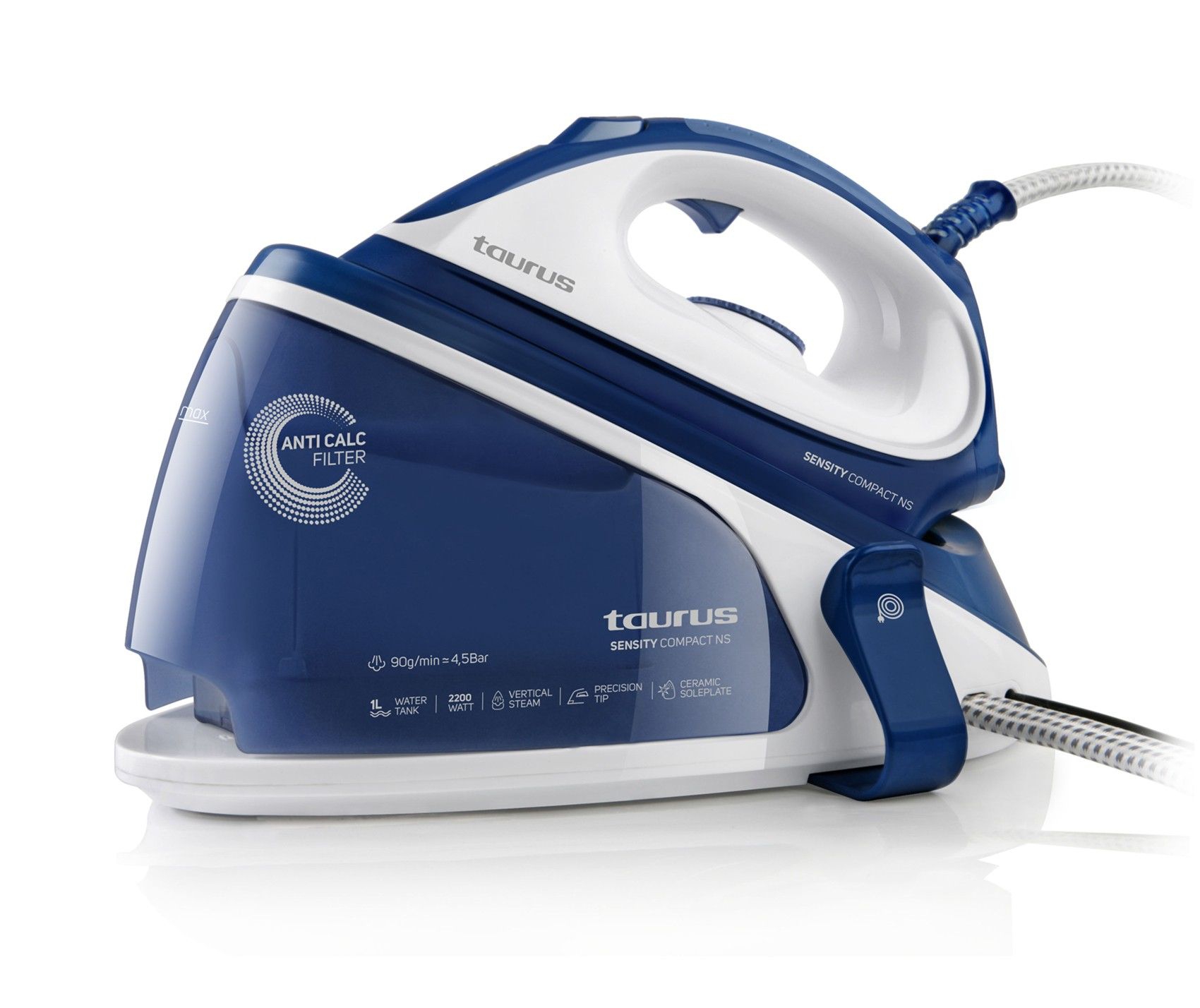 Taurus Sensity Compact Non Stop 2200 W 1 L Keramička grejna ploča Plavo, Belo