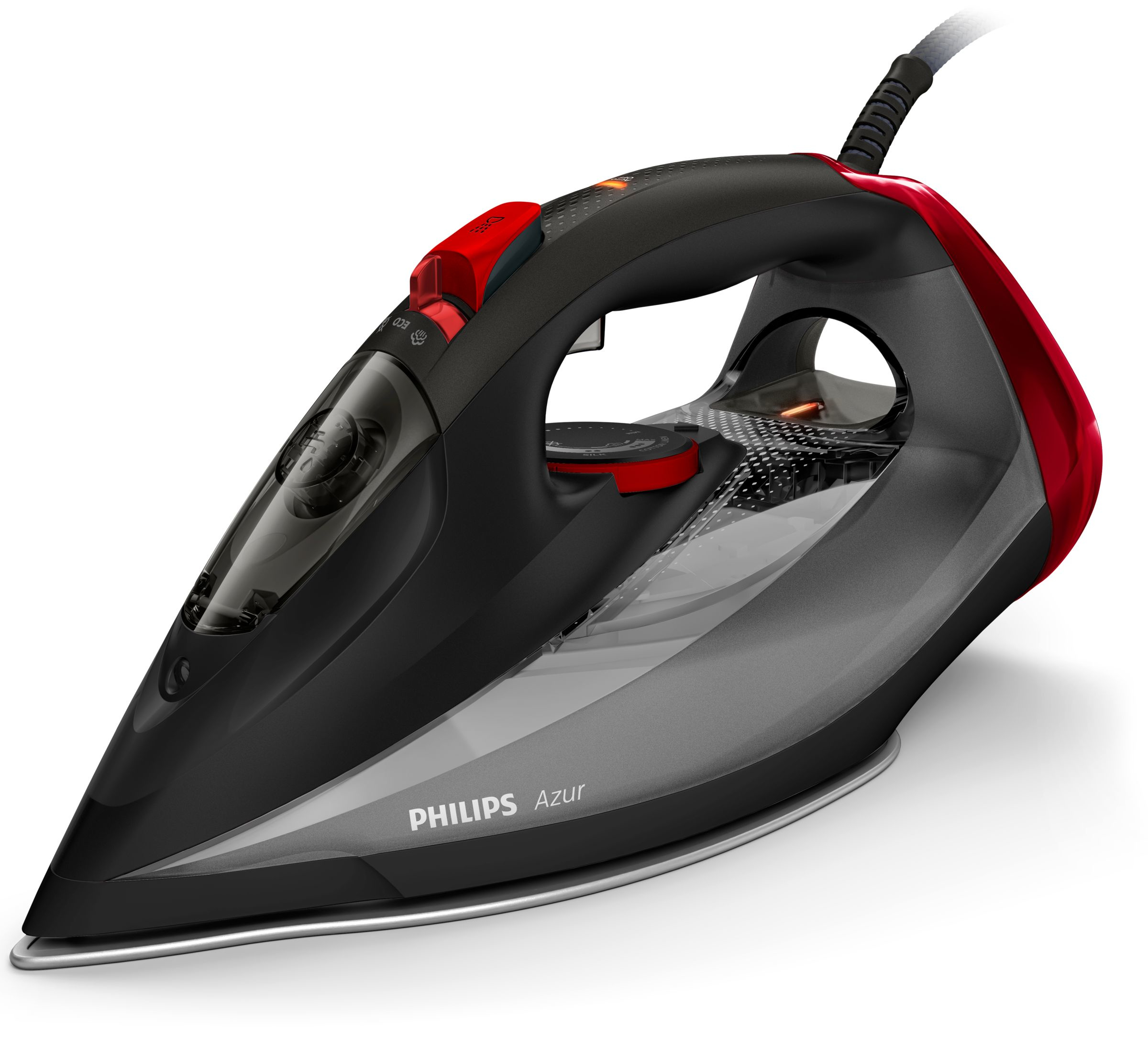Philips Azur GC4567/80 pegla Pegla na paru Grejna ploča SteamGlide 2600 W Crno