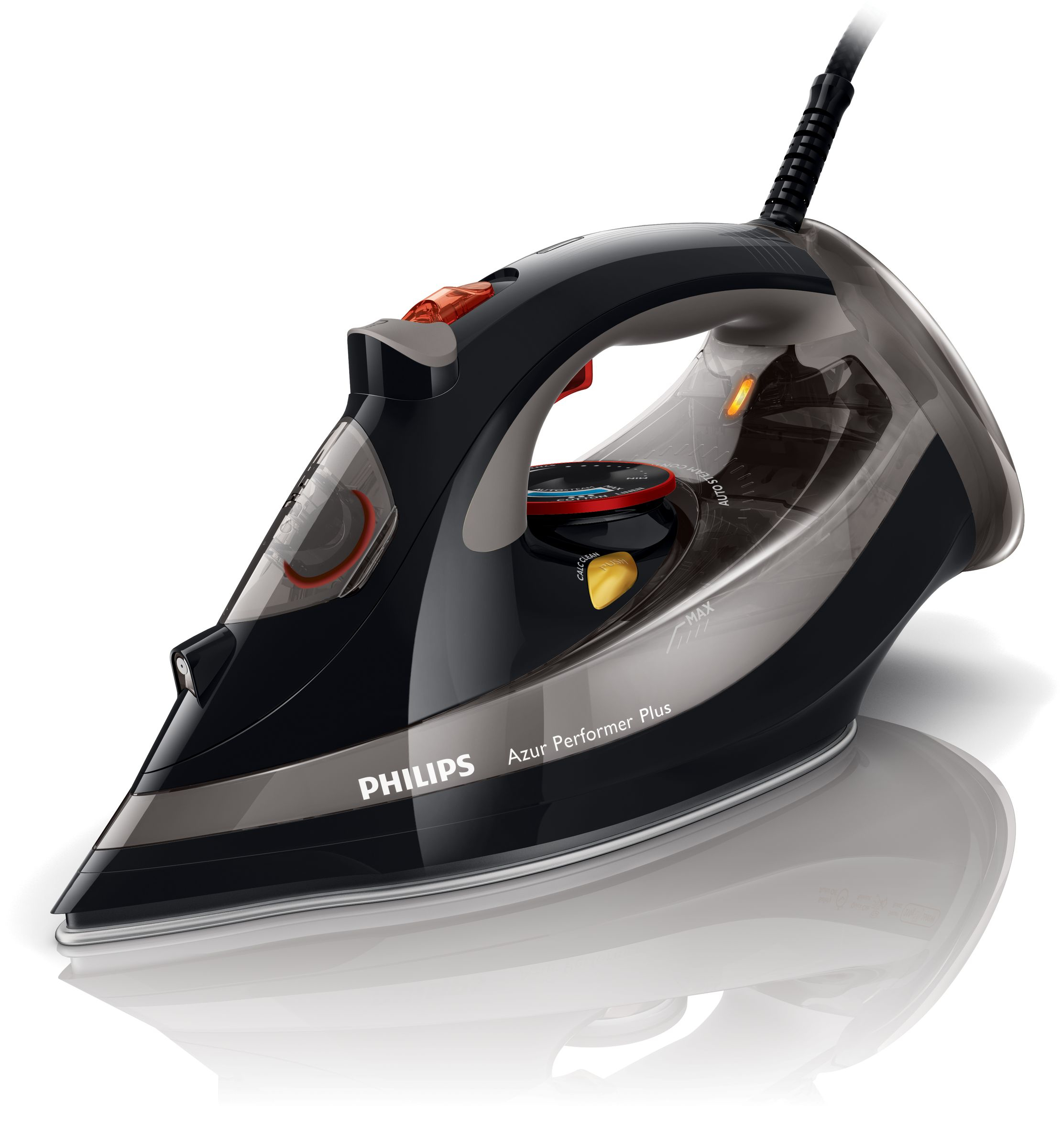 Philips Azur Performer Plus GC4521/87R1 pegla Pegla na paru Grejna ploča T-ionicGlide 2600 W Crno