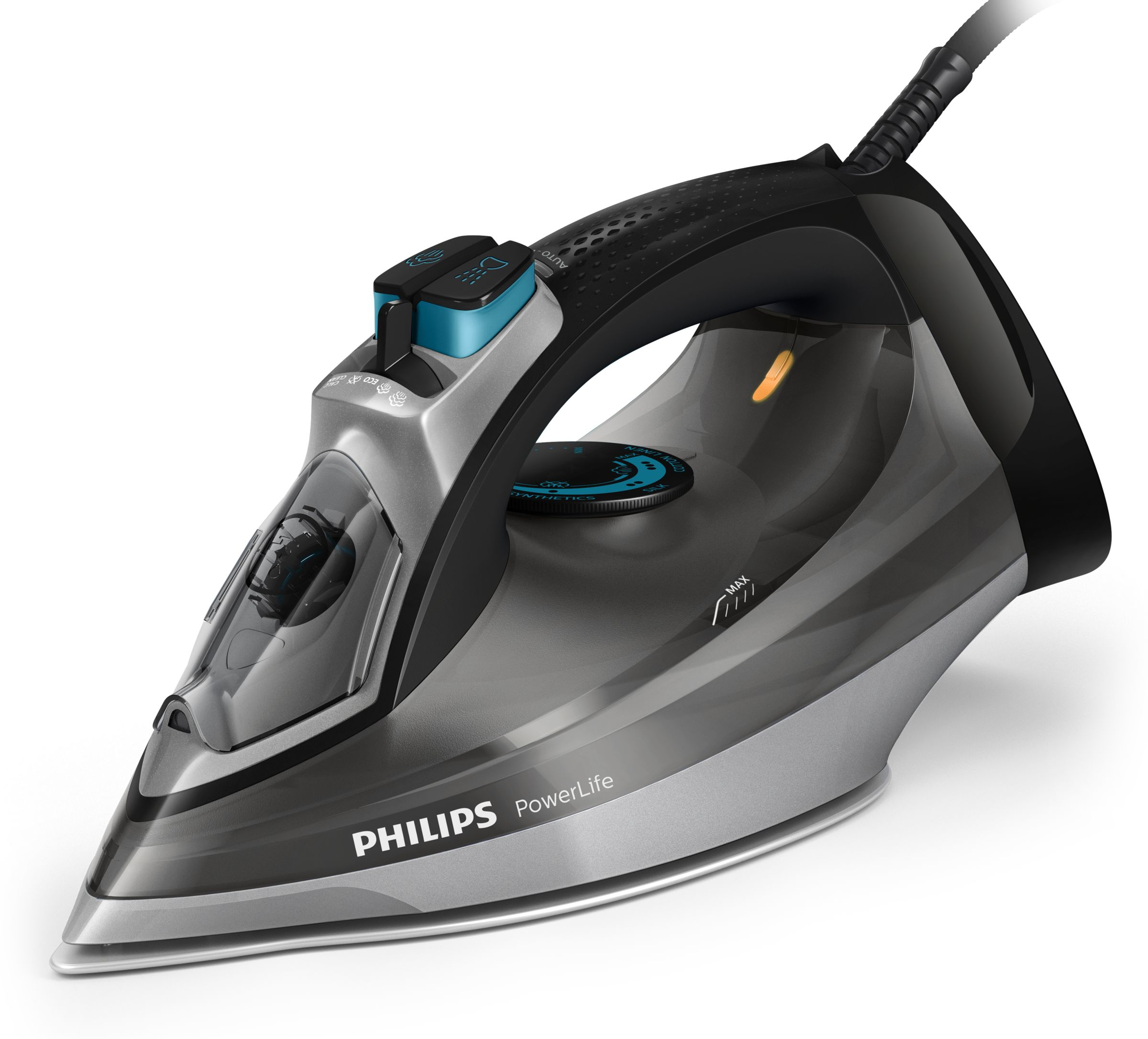 Philips PowerLife GC2999/86R1 pegla Pegla na paru Grejna ploča SteamGlide 2600 W Crno