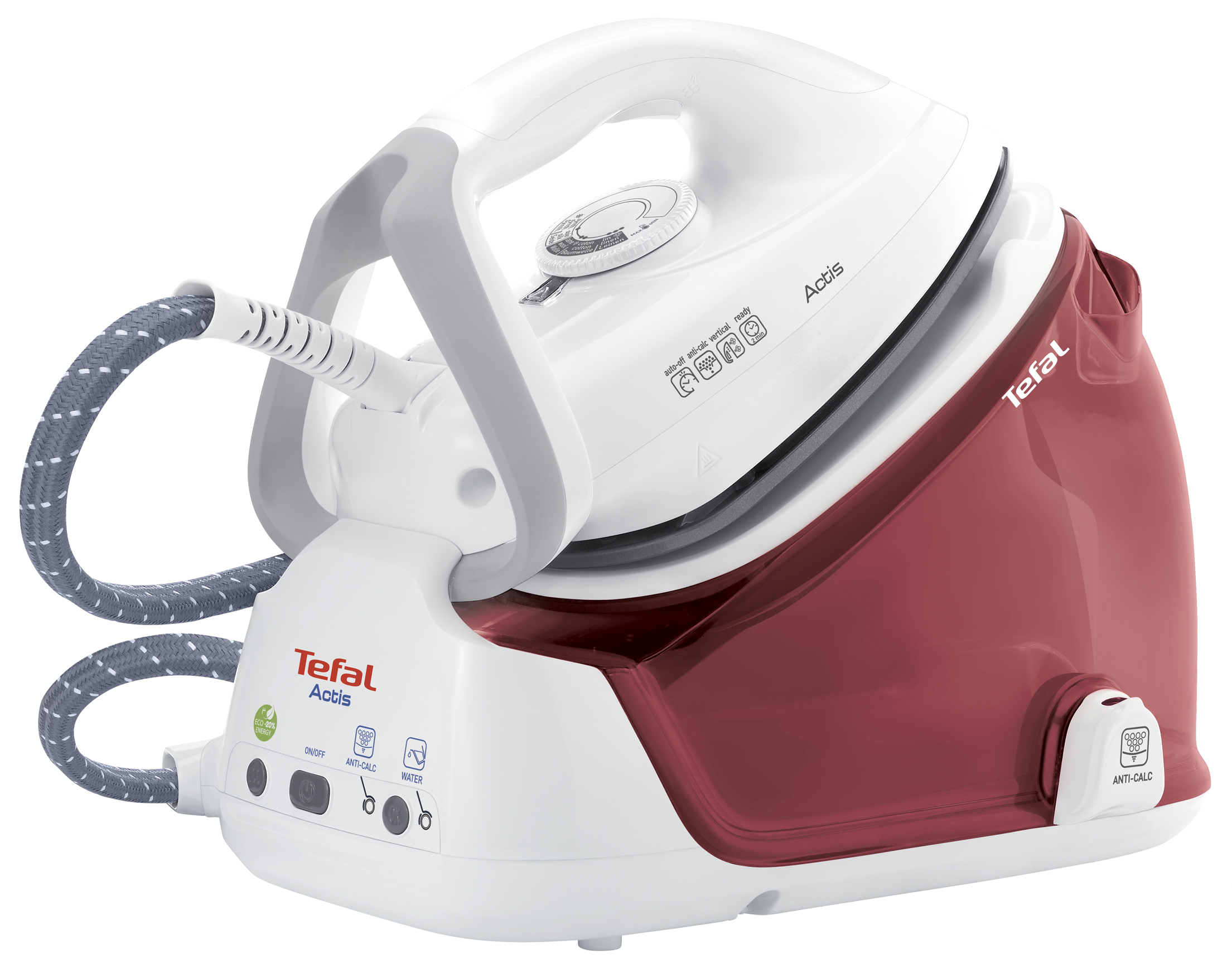 TEFAL Parna stanica GV-6339 crveno-bela