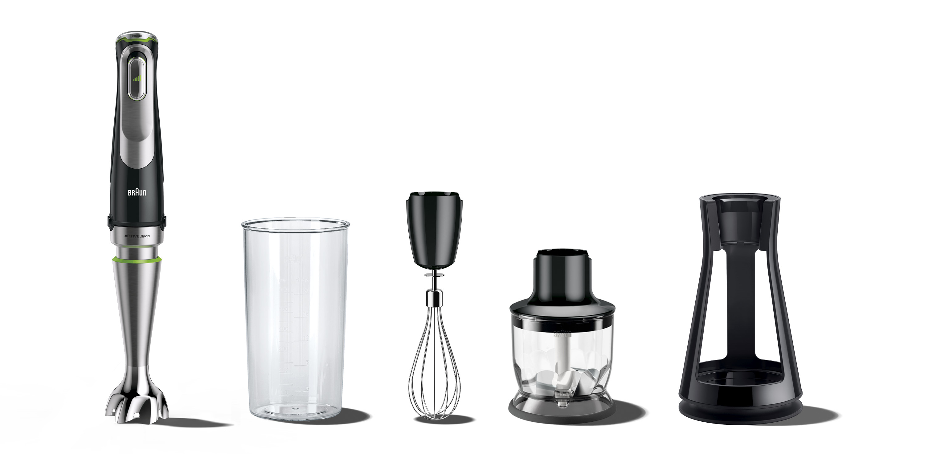 Braun MultiQuick 9 MQ 9125 XS 0,35 L Štapni mikser 1200 W Crno, Nerđajuči čelik