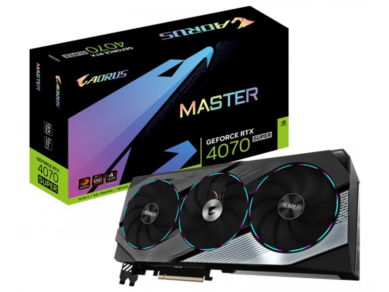 GIGABYTE NVidia GeForce RTX 4070 SUPER MASTER 12GB GV-N407SAORUS M-12GD grafička karta