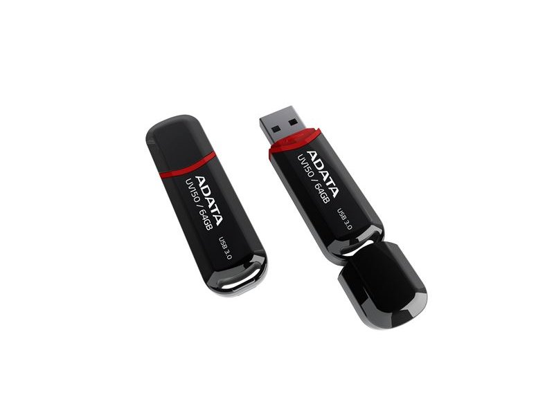 ADATA MEM UFD 64GB UV150 Black AD