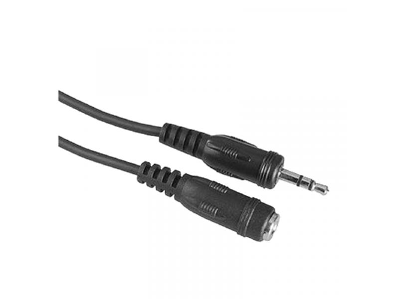 HAMA AUX audio produžni kabl 3.5mm na 3.5mm m/ž 2.5m (Crni)