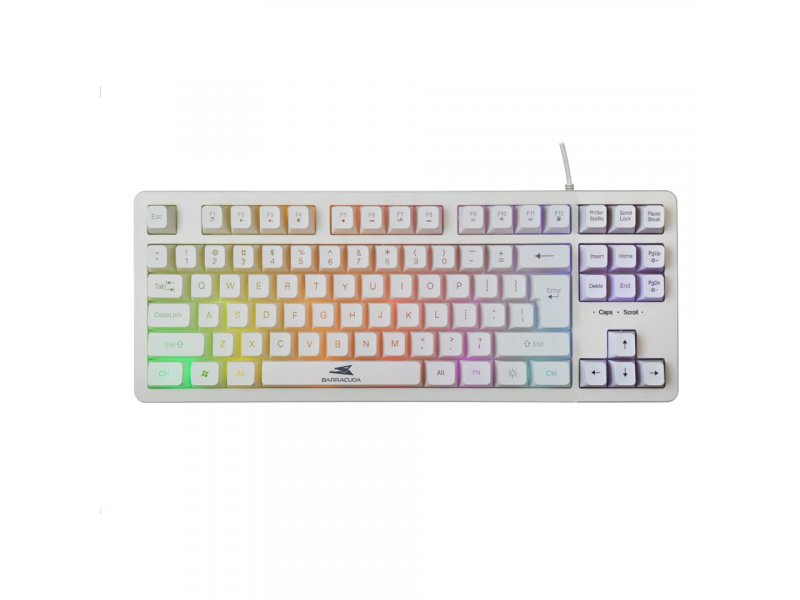 WHITE SHARK Baracuda BGK 01114 KRILL White, Tastatura US