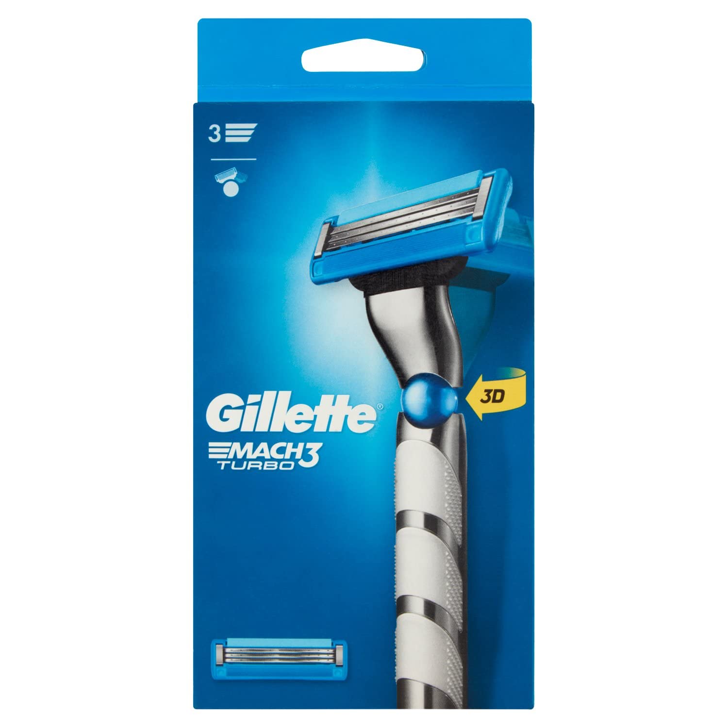 Gillette Mach 3 Turbo 3D Brijač, 2 dopune