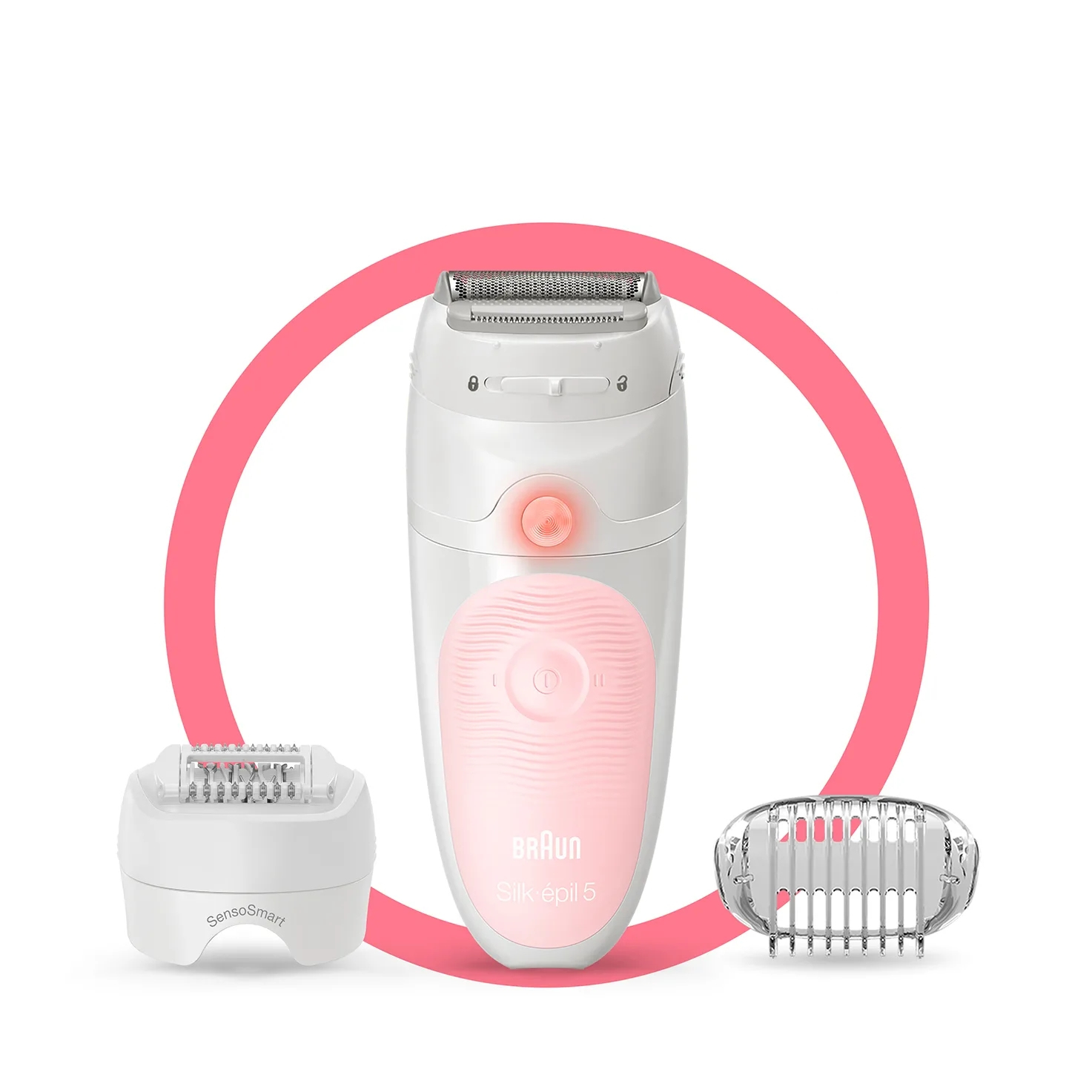 Braun Silk-épil 5 Silk-epil 5-620 Wet & Dry 28 pincete Roze, Belo