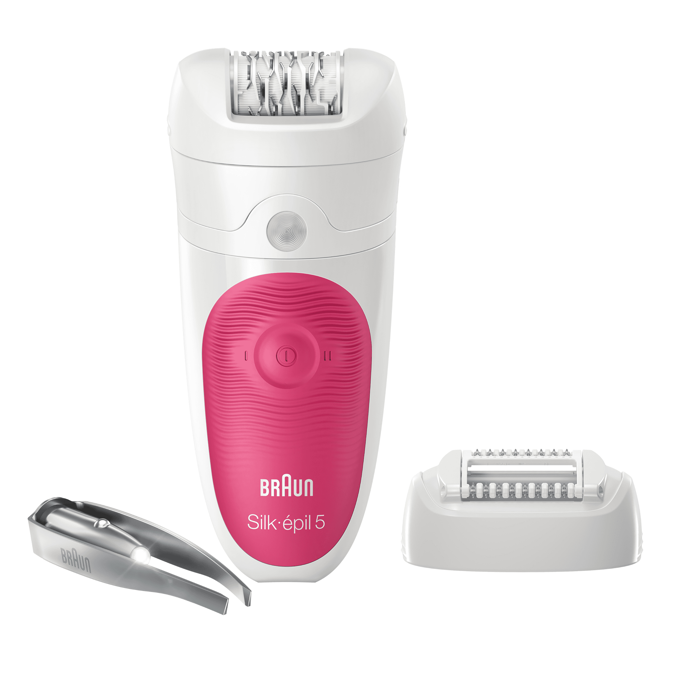 Braun Silk-épil 5 81482834 epilator 28 pincete Belo, Roze